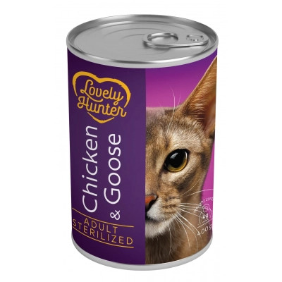 Консерви для котів Lovely Hunter Adult Sterilised Chicken&amp;Goose 400 г (LHU45348)