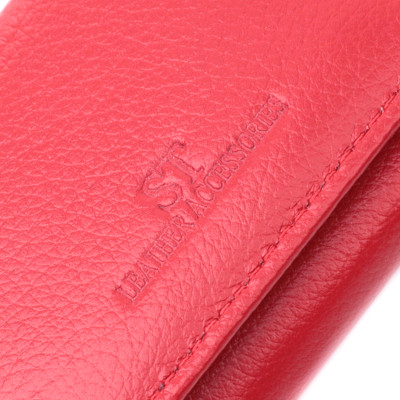 Гаманець ST Leather З натуральної шкіри Червоний (22741)