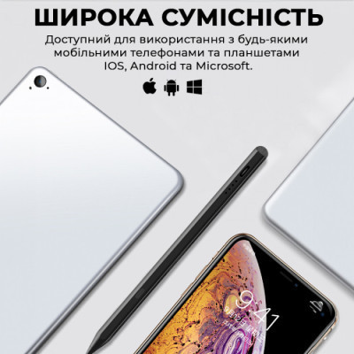 Стилус AirOn AirPen 2 для ємнісного дисплею Black (6126755803228)