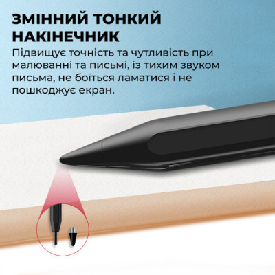Стилус AirOn AirPen 2 для ємнісного дисплею Black (6126755803228)