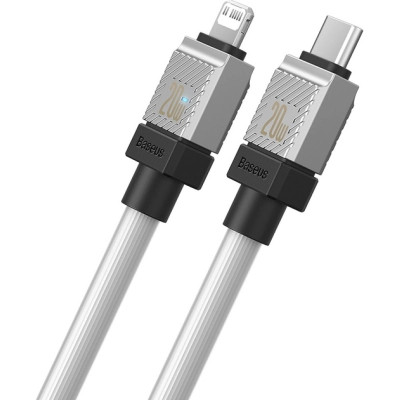 Дата кабель USB-C to Lightning 1.0m CoolPlay Fast Charging 20W white Baseus (CAKW000002)