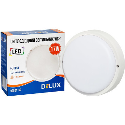 Світильник Delux WC-1 17 Вт 5000K IP54 (90021162)