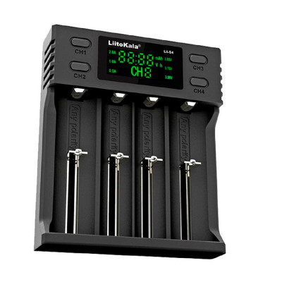 Зарядное устройство для аккумуляторов Liitokala 4 Slots, LCD дисплей, Li-ion/Ni-MH/Ni-Cd/AA/ААA/AAAA/С (Lii-S4)