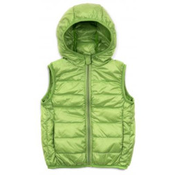 Жилет дитячий Kurt пуховий з капюшоном (V-HT-580T-104-green)