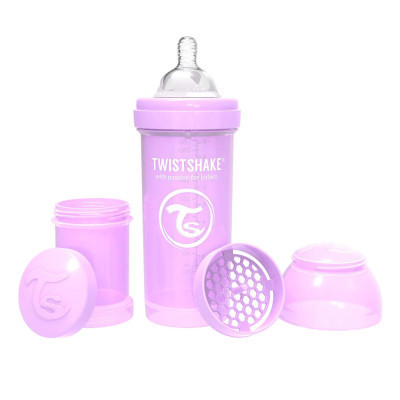 Набір для годування новонароджених Twistshake Value Pack Pink із трьох антиколікових пляшечок 260 мл (78845)