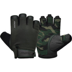 Рукавички для фітнесу RDX T2 Half Army Green Plus L (WGA-T2HA-L+)