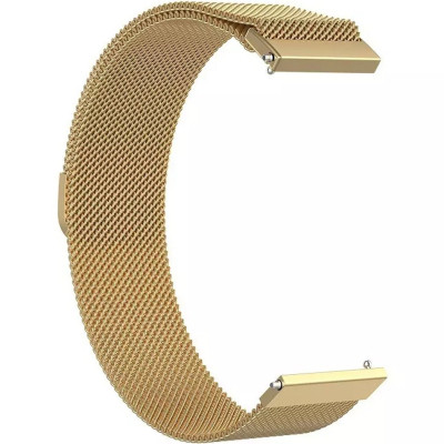Ремінець до смарт-годинника BeCover Milanese Style для Samsung Galaxy (20mm)/Watch 5/ Watch 4.../Gear S2 Classic/Gear Sport Gold (707674)