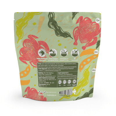 Їжа швидкого приготування Food Mission Каша горохова з куркою 100 г (fm.30368)
