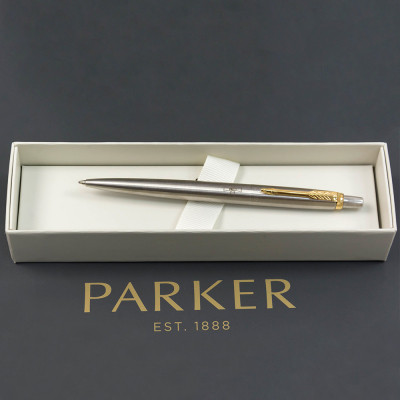 Ручка кулькова Parker JOTTER 17 ARMY SS GT BP Емблема ЗСУ (16032_W001b)