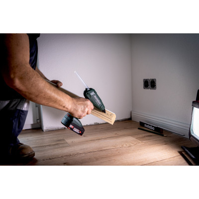 Клейовий пістолет Metabo HK 18 LTX 20, 18В, стрижні 11мм, подача 20г/хв (без АКБ та ЗП) (600797850)