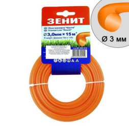 Жилка косильна Зеніт плетена &quot;Кругла&quot; 3,0 мм х 15 м (40230015)
