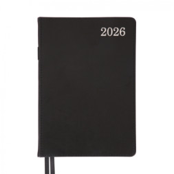 Тижневик Leo planner А5 датований 2026 &quot;City&quot;, твердий, чорний, 368 сторінок (252661)