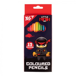 Олівці кольорові Yes 12 кол Ninja синій (290716)