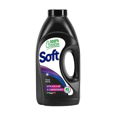 Гель для прання Soft Total Black На основі натурального мила Для чорних та темних речей 2.25 л (8003640020270)