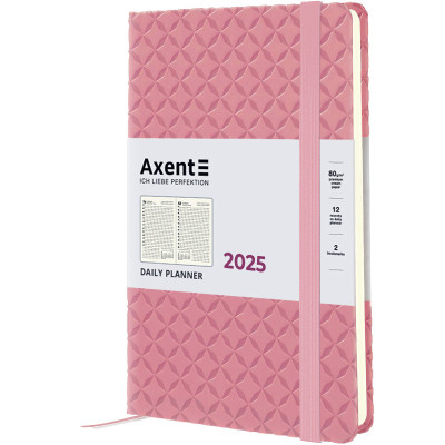 Тижневик Axent датований 2025 Partner Gently 145х210 мм, світло рожевий (8822-25-01-A)