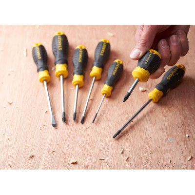 Отвертка Stanley Cushion Grip, Pz2x45мм. (STHT16196-0)