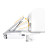 Парта Mealux Edmonton Multicolor Grey з полицею (BD-610 W/МС + G с полкой)