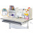 Парта Mealux Edmonton Multicolor Grey з полицею (BD-610 W/МС + G с полкой)