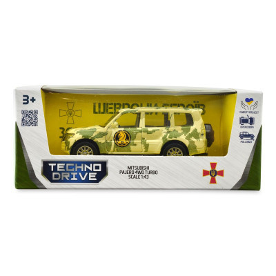 Машина TechnoDrive Автомодель серії Шеврони Героїв - Mitsubishi Pajero 4WD Tubro - 47 ОМБр (250361M)