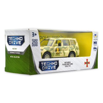 Машина TechnoDrive Автомодель серії Шеврони Героїв - Mitsubishi Pajero 4WD Tubro - 47 ОМБр (250361M)