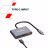 Концентратор Canyon hub DS-4 3in1 USB-C Grey (CNS-TDS4)