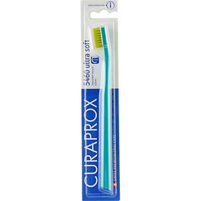 Зубна щітка Curaprox CS 5460 Ultra Soft Ультрам&#039;яка D 0.10 мм Бірюзова із салатовою щетиною (CS 5460-29)