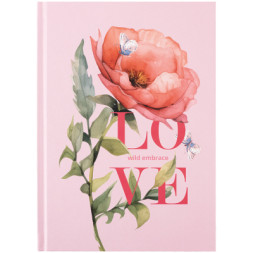 Книга записна Axent Love А5, 96 аркушів, клітинка, тверда обкладинка (8459-6-A)