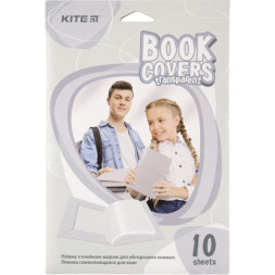 Обкладинки для книг Kite Плівка самоклеюча 38x27 см 10 штук, прозора (K20-307)