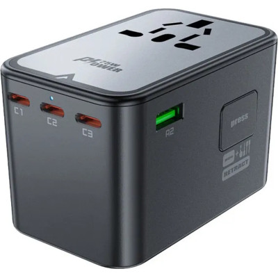 Зарядний пристрій Acefast 5xUSB 75W (3xUSB-C + 2xUSB-A) Gan Z1 Fast Charger (6974316282495)