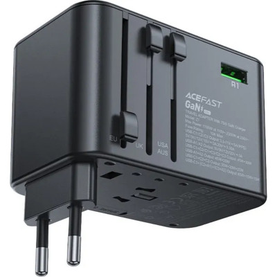 Зарядний пристрій Acefast 5xUSB 75W (3xUSB-C + 2xUSB-A) Gan Z1 Fast Charger (6974316282495)