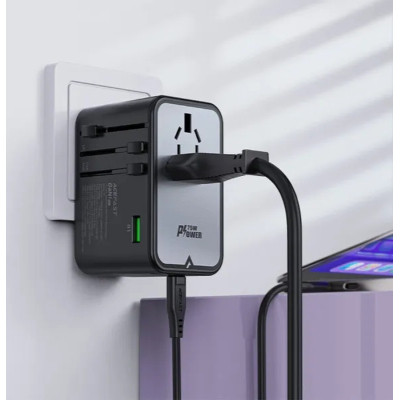 Зарядний пристрій Acefast 5xUSB 75W (3xUSB-C + 2xUSB-A) Gan Z1 Fast Charger (6974316282495)