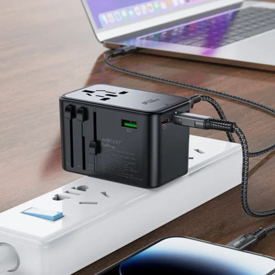 Зарядний пристрій Acefast 5xUSB 75W (3xUSB-C + 2xUSB-A) Gan Z1 Fast Charger (6974316282495)