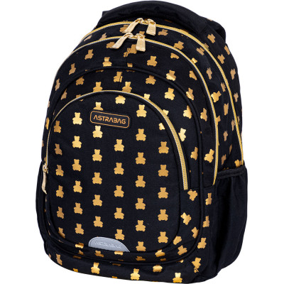 Рюкзак шкільний Astrabag AB330 GOLDEN TEDDY з золотистим ... (502024089)
