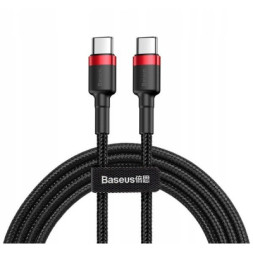 Дата кабель USB-C to USB-C 1.0m USB 3.1 3A red Baseus (CATKLF-G91)