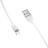 Дата кабель USB 2.0 AM to Lightning 1.0m 2.4A PVC BX19 white BOROFONE (6931474701763)