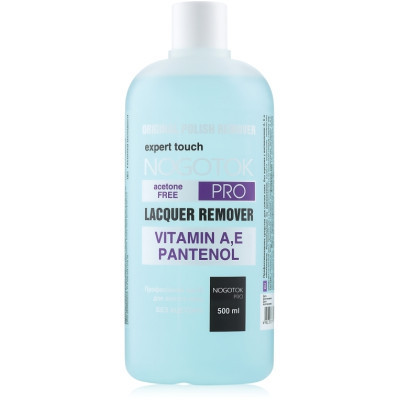 Рідина для зняття лаку Nogotok Professional Lacquer Remover Без ацетону 500 мл (4823077511899)