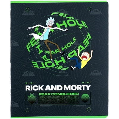 Зошит Kite Rick and Morty 24 аркушів, лінія (RM24-239)