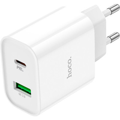 Зарядний пристрій HOCO C80A Plus Rapido White (6931474779885)