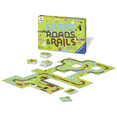 Настільна гра Ravensburger Річки, дороги та рейки (Rivers, Roads&amp;Rails) (22053)
