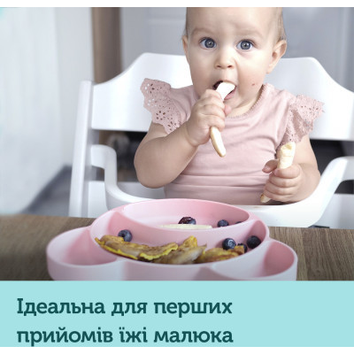Тарілка дитяча Canpol babies Ведмедик на присосці Рожева (51/401_pin)