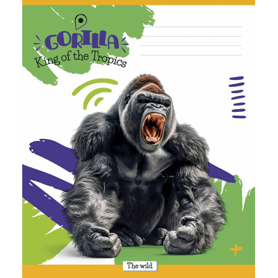 Зошит Школярик King of the Tropics 18 аркушів лінія (018-3421L)