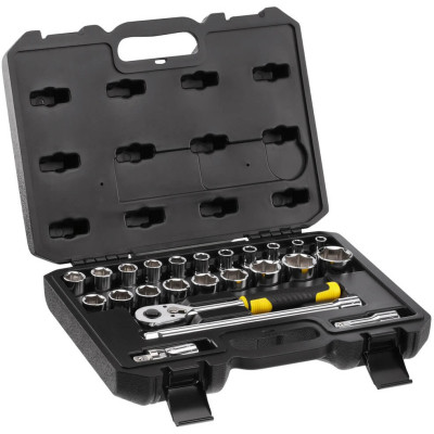 Набір головок Stanley Expert 1/2&quot;, 24 шт, шестигранних, з тріскачкою (STMT82830-1)