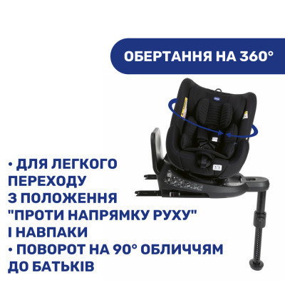 Автокрісло Chicco Seat2Fit Air I-Size Чорне (79691.72)