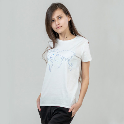 Футболка Sol&#039;s Pioneer Women World Map білий XXL (03579102/104XXL)