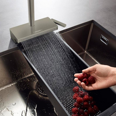 Змішувач Hansgrohe Aquno Select M81 , 21 см, сталь (73836800)