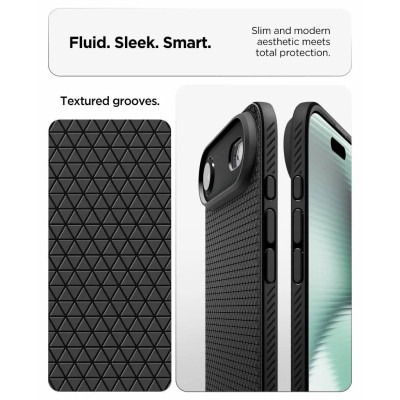 Чохол до мобільного телефона Spigen Liquid Air iPhone 17 Air Matte Black (ACS10302)