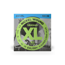 Струни для гітари D'Addario XL Nickel Wound Extra Super Light Plus (08.5-39) (EXL130+)