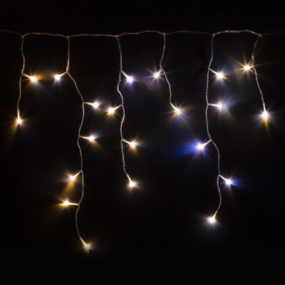 Гірлянда Twinkly Smart LED Icicle AWW 190, BT+WiFi, Gen II, IP44 кабель проз (TWI190GOP-TEU)