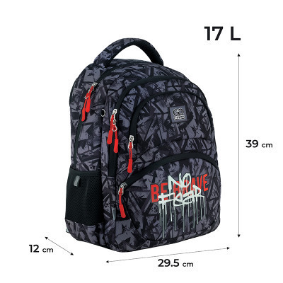 Рюкзак шкільний GoPack Education 175M-9 No Fear (GO24-175M-9)