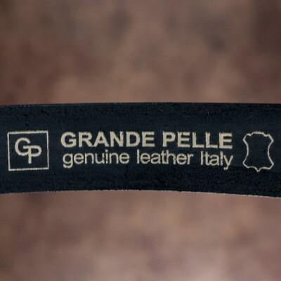 Ремінь Grande Pelle Шкіряний Чорний (00249)